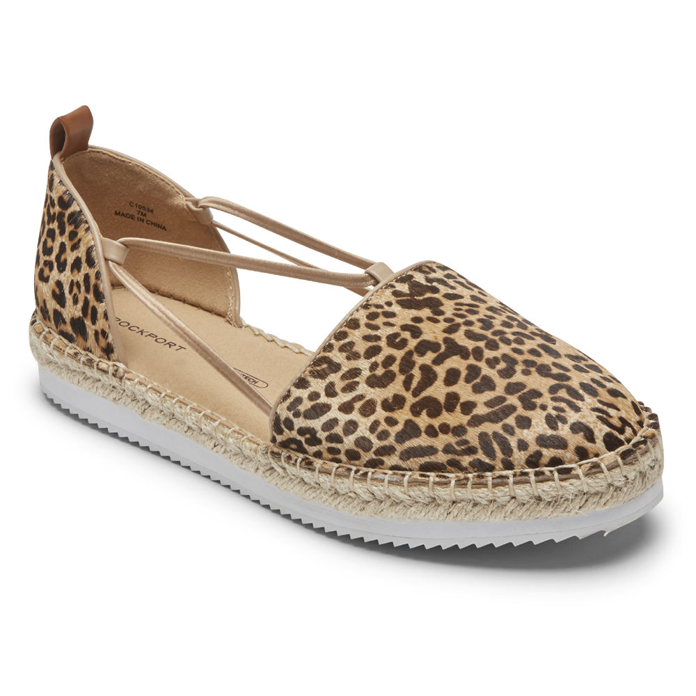 Slip-Ons Rockport Mujer Mexico - Seaview Bungee Leopardo - LJBYP0561